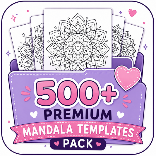 500+ Premium Mandala Templates Pack