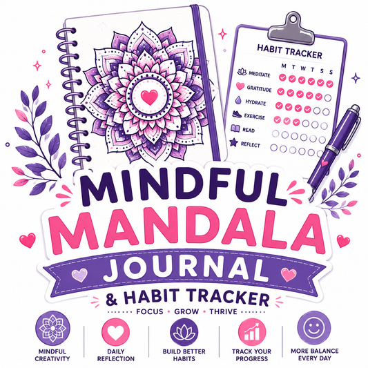 Mindful Mandala Journal & Habit Tracker