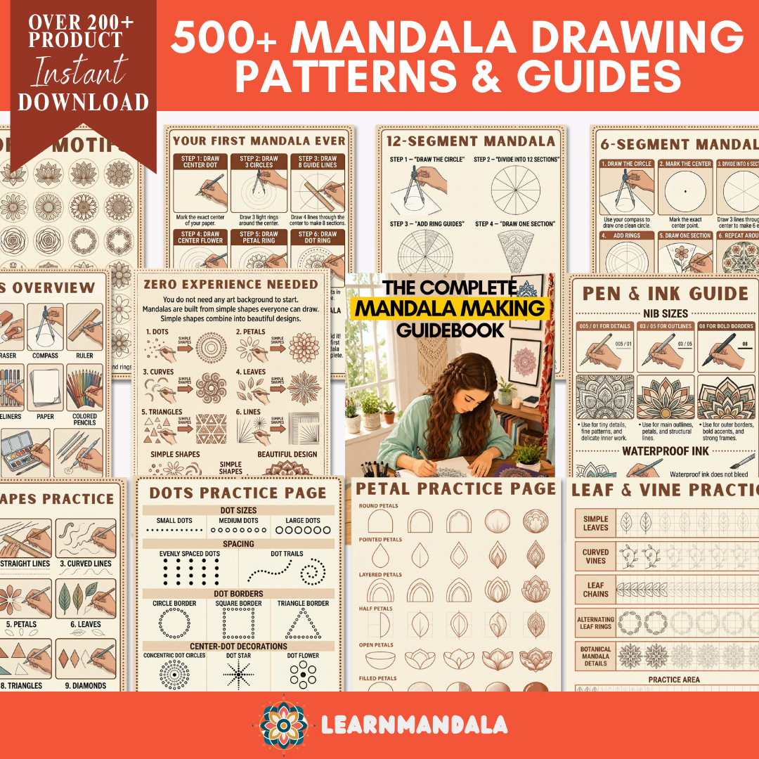 500+ Mandala Drawing Patterns & Guides