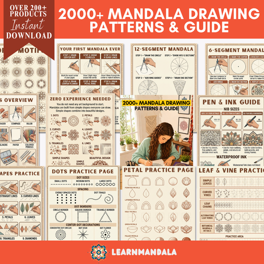 2000+ Mandala Drawing Patterns & Guide