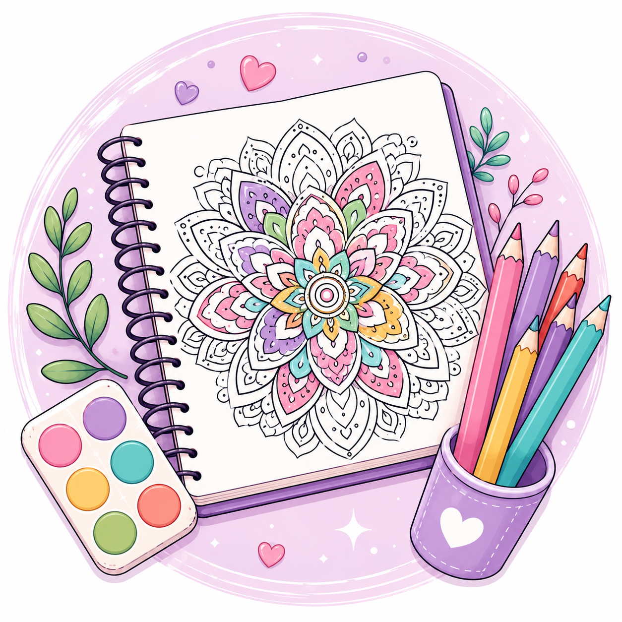 Mandala Coloring Notes